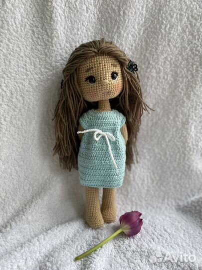 Вязаная кукла ручной работы, Интерьерная кукла