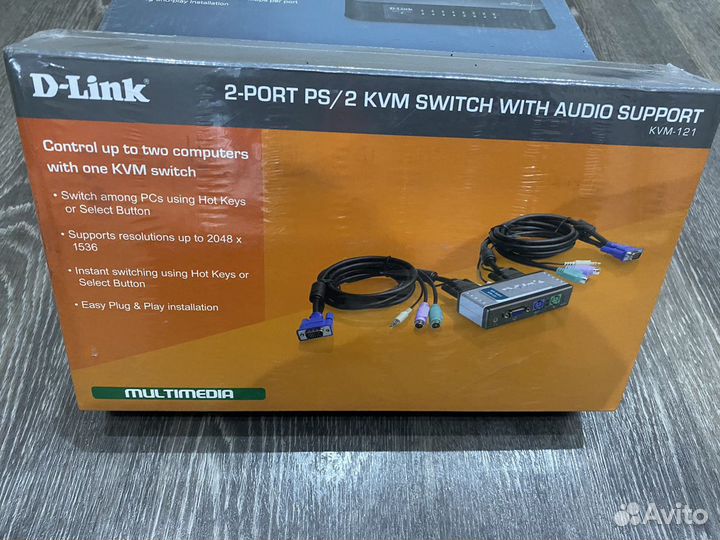 Переключатели D-link dkvm-4K, KVM-121 новые