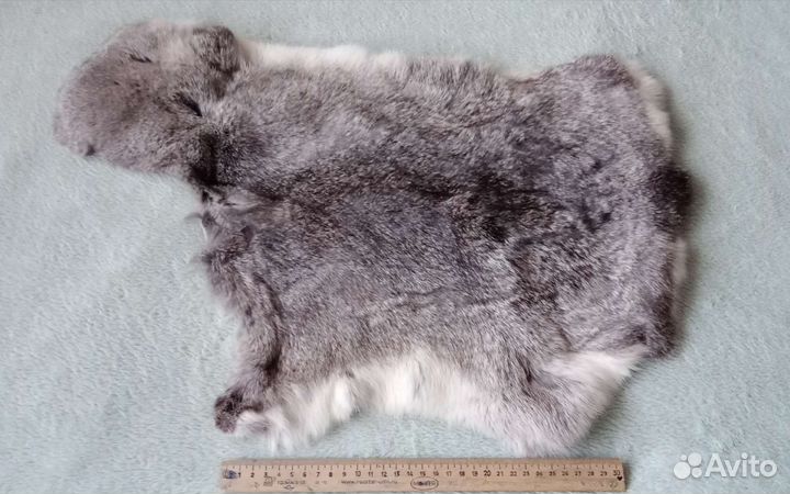 Шкурка кролика выделанная