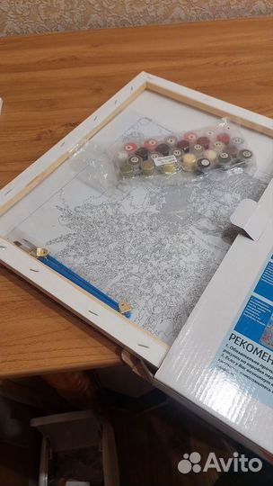 Картина по номерам, холст, 40 на 50