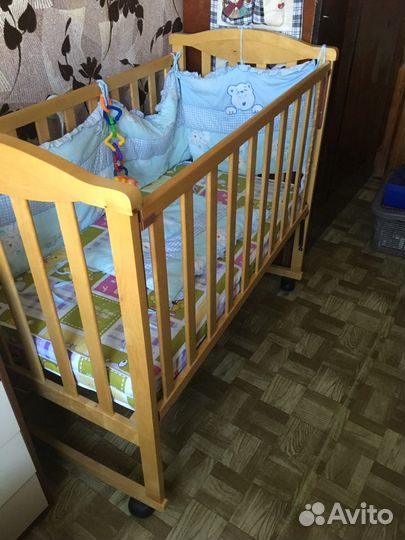 Кровать детская, качество 5+ ортопедический матрас