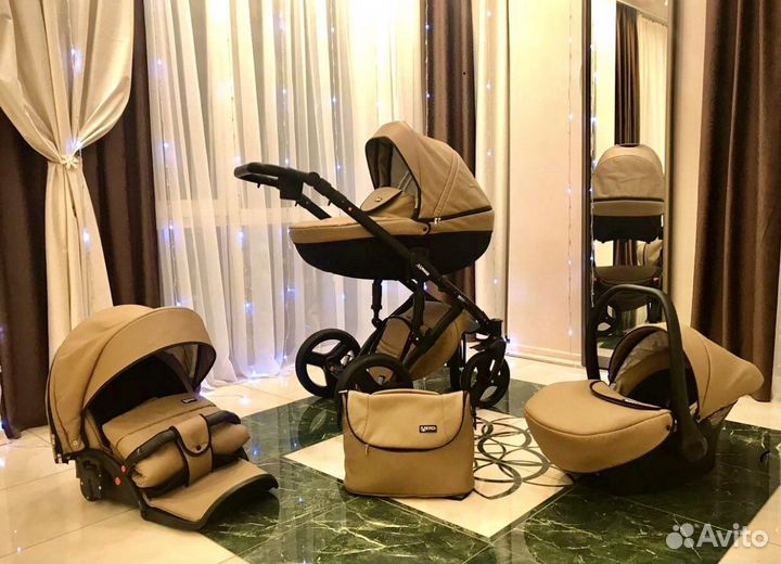 Коляска 3 в 1 Verdi Mirage Карамель