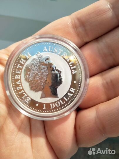 Монета год Свиньи серебро