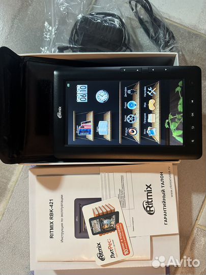 Электронная книга ritmix rbk421