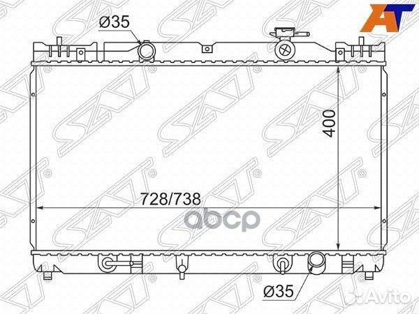 Радиатор Toyota Camry (XV30) 01-06 / Daihatsu A