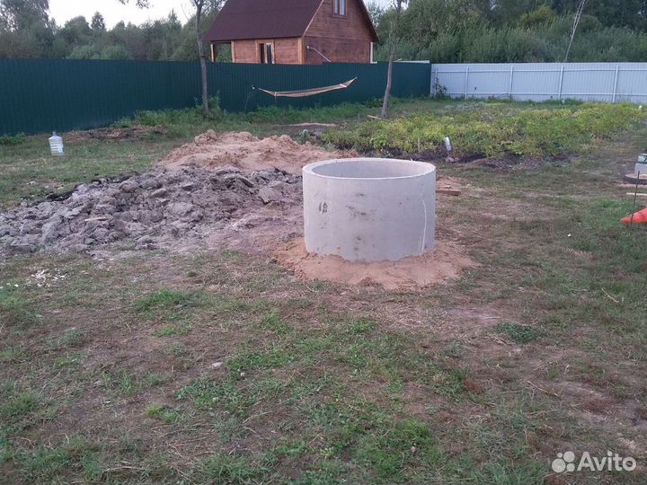 Земляные работы. Колодец, канализация
