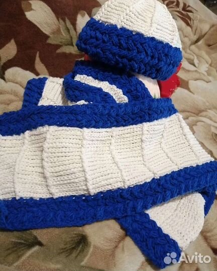 Шапка и шарф женские