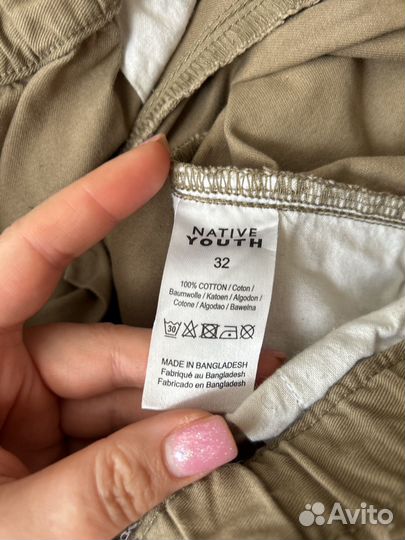 Мужские брюки карго размер М