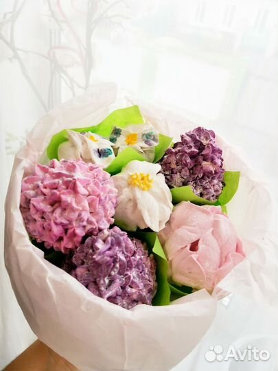 Сладкий подарок на День Матери, коробка из зефира