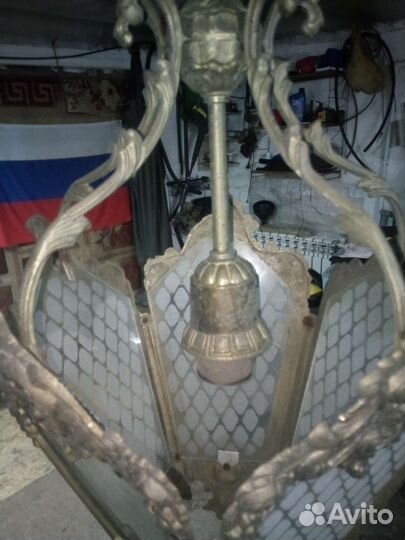 Бронзовая люстра СССР