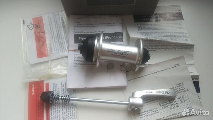 Передняя втулка Shimano Deore XT HB-M765