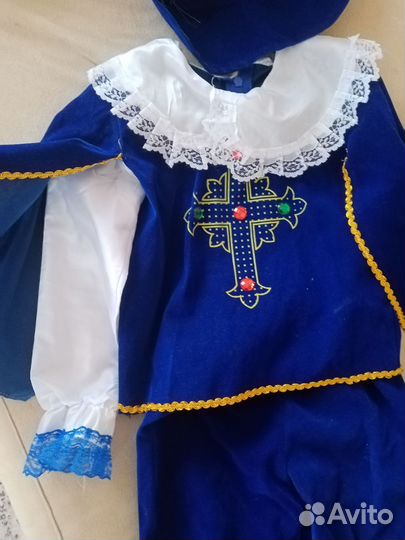 Новогодний костюм мушкитера 92