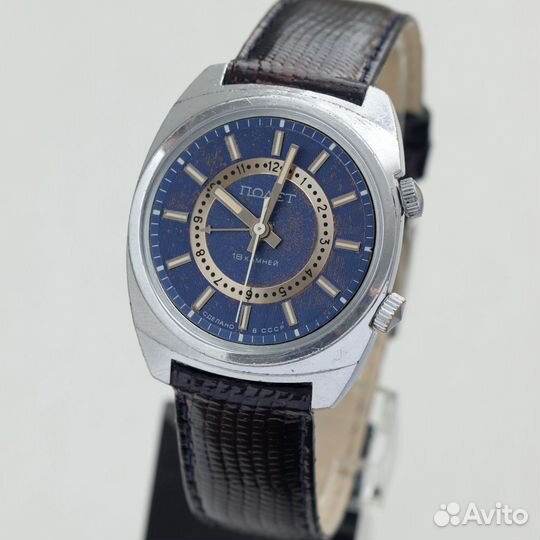 Полет механические часы с будильником СССР