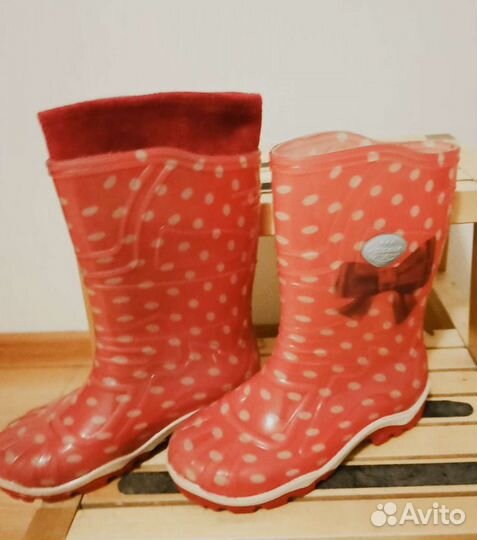 Резиновые сапоги для девочки