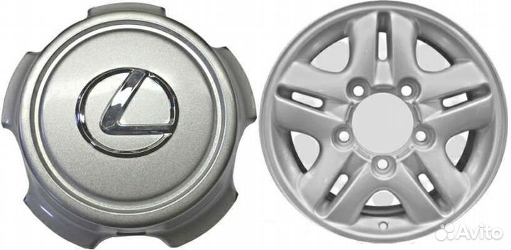 Заглушки литых дисков колпачки Lexus 135мм