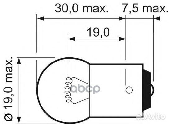 Лампы R5W 12V 5W BA15s 