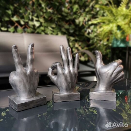 Декоративные статуэтки жесты рук