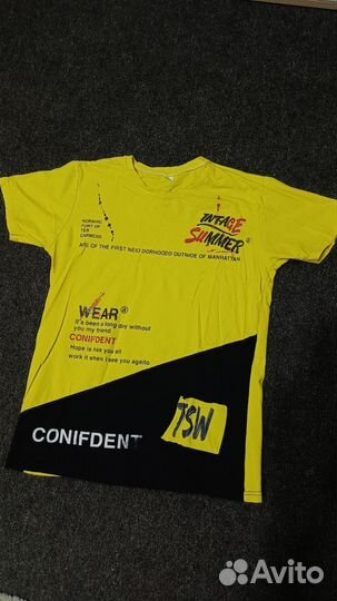 Футболка мужская жёлтая