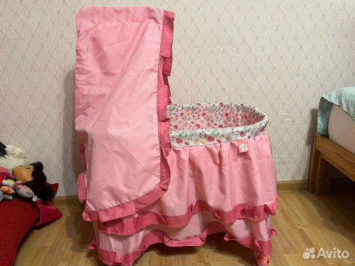 Кроватка Колыбель для куклы Demi Star розовая