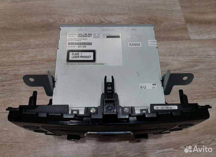 Оригинальная магнитола GDL1 66 9RX Mazda 6