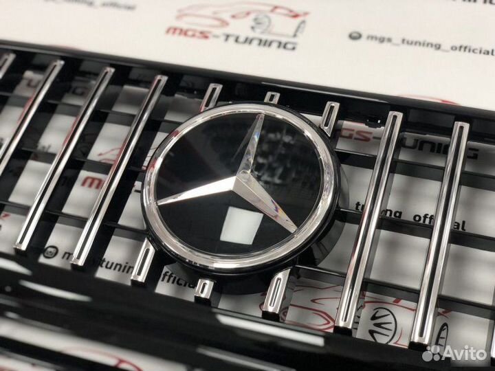 Решетка Mercedes G-class GT + стеклянный знак