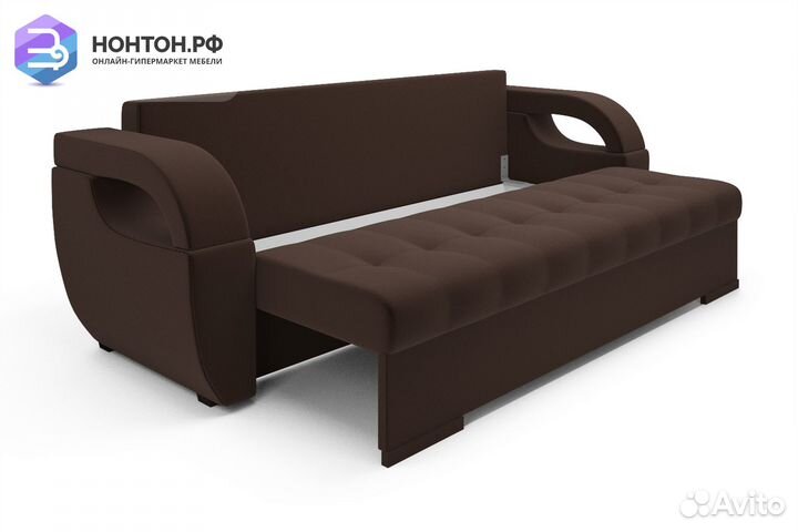 Диван еврокнижка Мартин коричневый