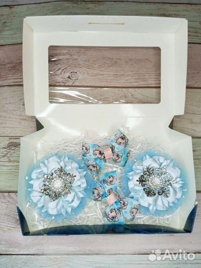 Бантики ручная работа, подарочный набор бантики