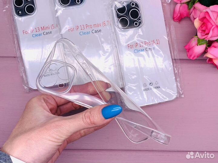 Прозрачный чехол для iPhone 13