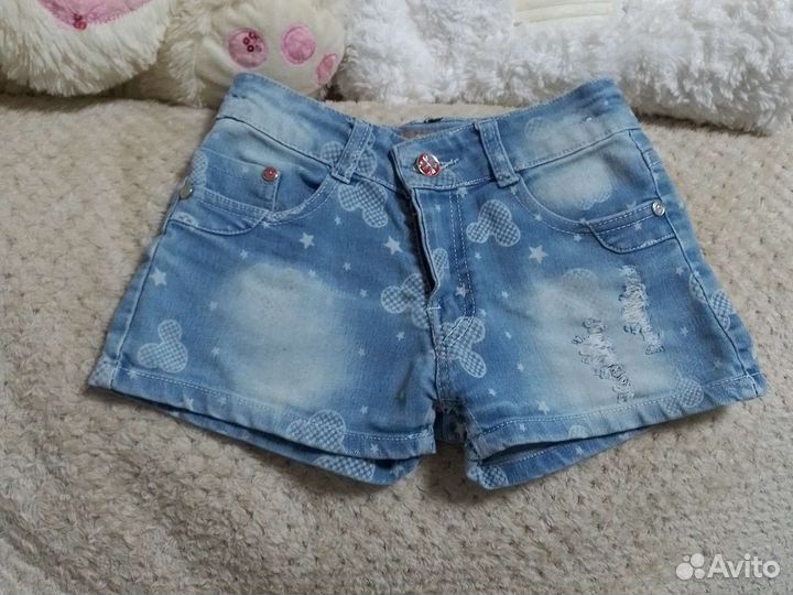 Шорты джинсовые для девочки 122 -128