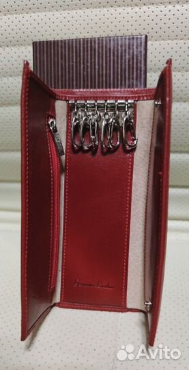 Ключница Nobel 8161 Red/Fiesta кожа 16*6 см