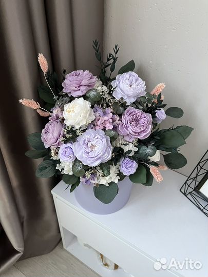 Букеты из стабилизированных живых цветов