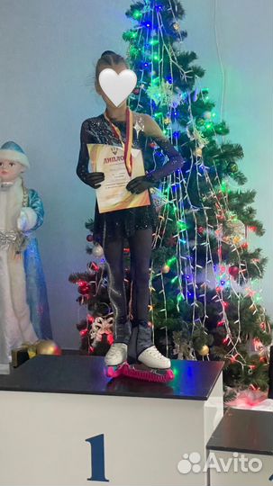 Платье,Костюм для фигурного катания, рост 122,128