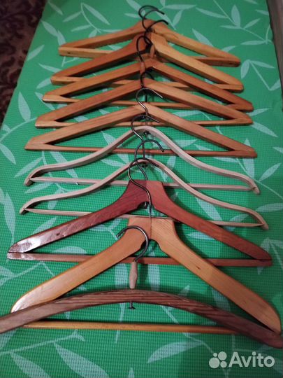 Вешалки плечики деревянные СССР винтаж 9 шт разные