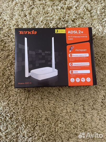 WiFi роутер adsl2+ Tenda D301 v4