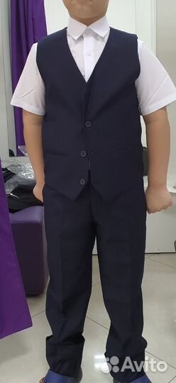 Школьный костюм для мальчика 128 синий