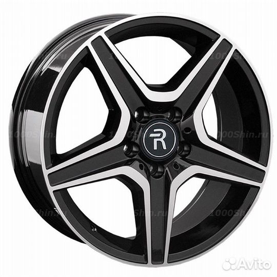 Диск 8*17 5*112 ET43 57,1 Replay A288 BKF (конус, MB001)