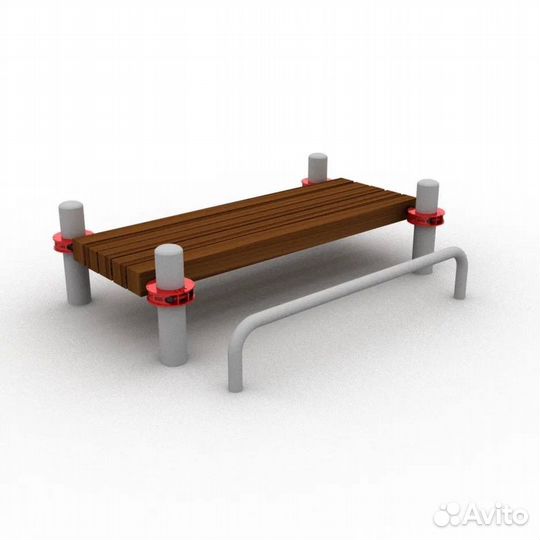 Скамья для пресса с упором для ног