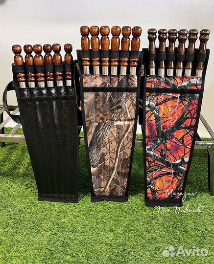 Наборы шампуров в чехле подарочные