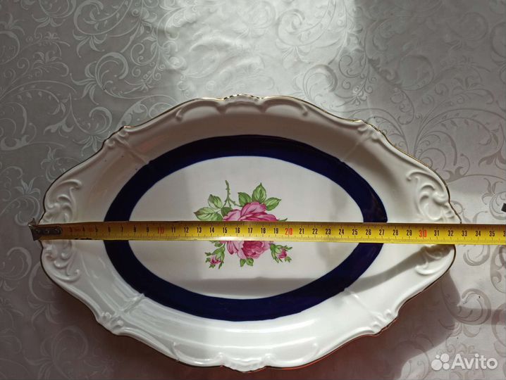 Блюдо сервировочное Weimar GDR фарфоровое