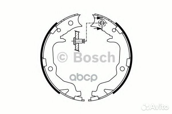 Колодки тормозные барабанные зад 09864877
