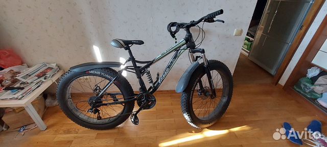 Фэтбайк двухподвес Green Bike, Б/у купить в Москве | Авито