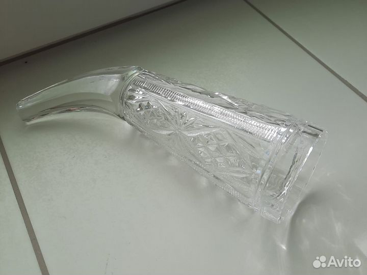 Хрустальная ладья, салатник, хрустальный рог