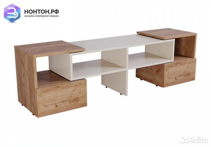 Тумба TV-9 дуб крафт золотой / бежевый