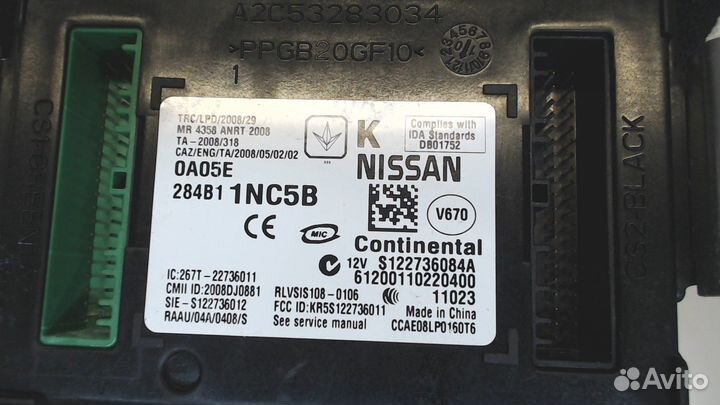 Блок управления бортовой сети Infiniti G, 2011