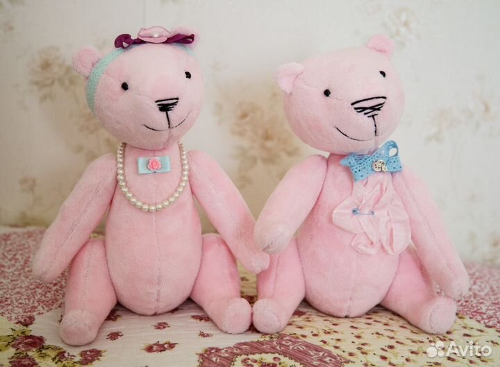 Дизайнерские игрушки (медведи) ручной работы