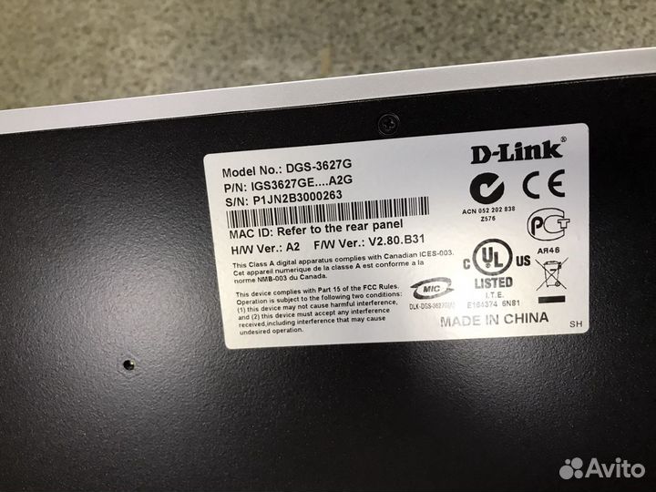 Управляемый коммутатор DGS-3627G