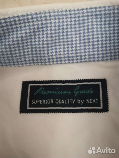 Рубашка белая next 122 размер