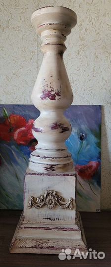 Подсвечник деревянный ручной работы