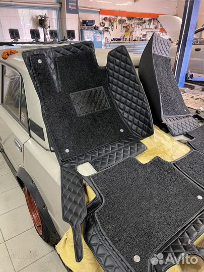 Ковры 3d из экокожи Land Cruiser 200