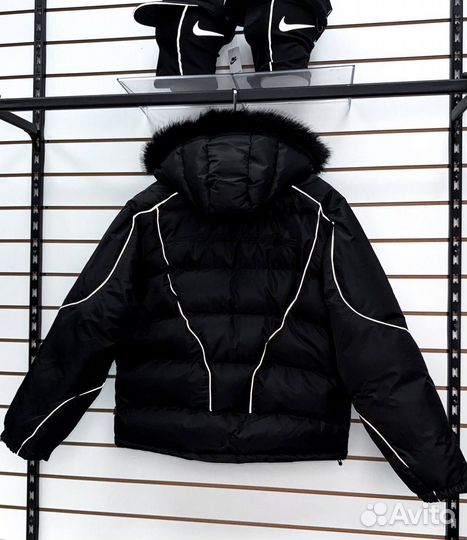 Пуховик supreme x jordan рефлектив